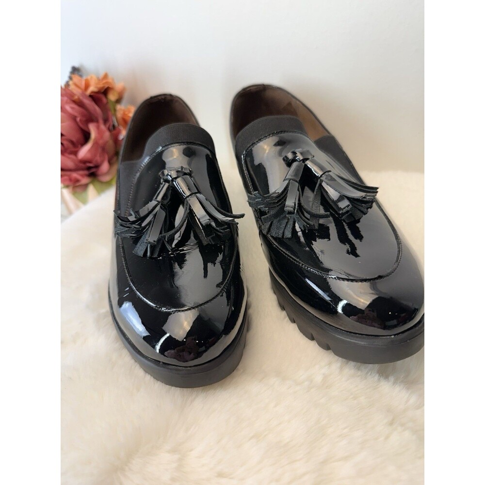 Wondersfly Patent Leather Tassel Platform Wedge Memory Gel Loafers EU 42 US 11 - Picture 14 of 16